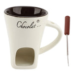 Taza de cerámica para fondue de chocolate
