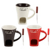 Taza de cerámica para fondue de chocolate