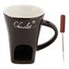 Taza de cerámica para fondue de chocolate