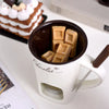 Taza de cerámica para fondue de chocolate