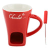 Taza de cerámica para fondue de chocolate